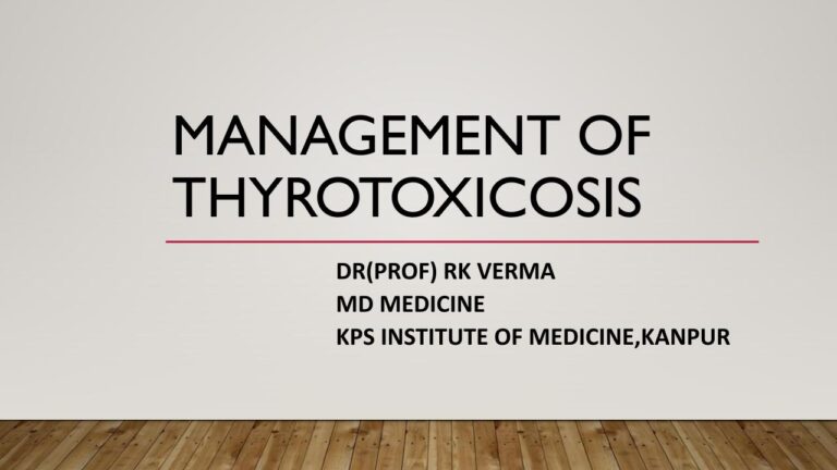 Thyrotoxicosis Management
