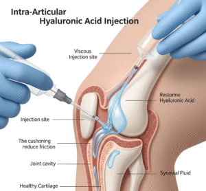 Intra-Articular Hyaluronic Acid Injection on knee joint