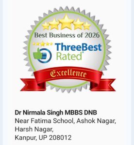 Best Child Specialist Pediatrician and Vaccination Expert in Kanpur – Dr Nirmala Singh MBBS DNB awarded Best Business of 2026 by ThreeBestRated.