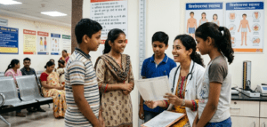 adolescents boy and girls with doctor nirmala singh child specialist kanpur
